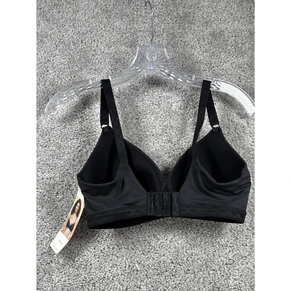 Warners Womens Black Wire-Free‎ Contour Bra 36C RM1691W RM1691T Comfort Wireless